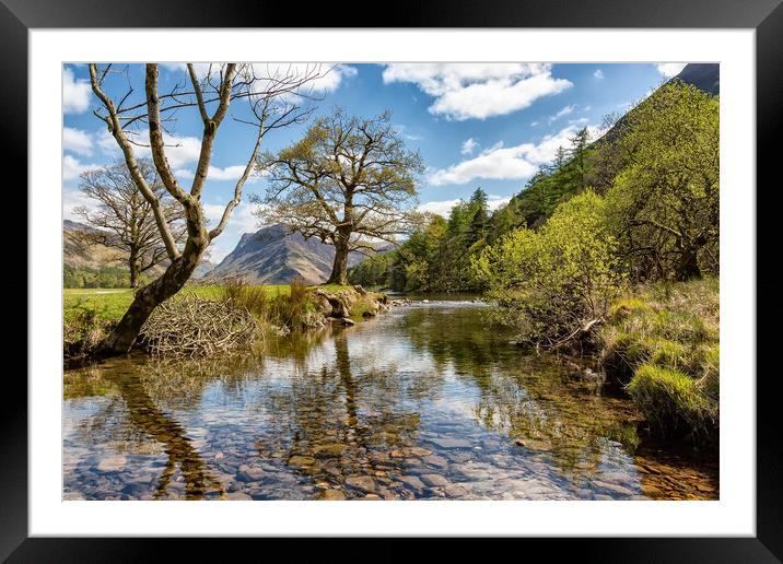Looking Up Buttermere Dubs Framed Mounted Print by Roger Green