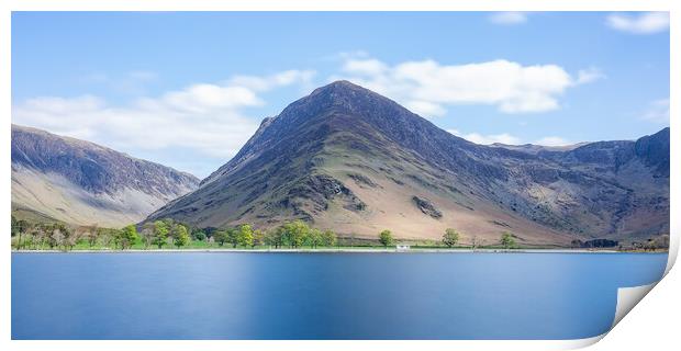 Fleetwith Pike at Buttermere Print by Roger Green