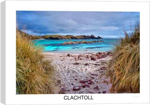 CLACHTOLL beach in Highlands Scotland  Canvas Print by JC studios LRPS ARPS
