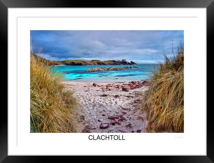 CLACHTOLL beach in Highlands Scotland  Framed Mounted Print by JC studios LRPS ARPS