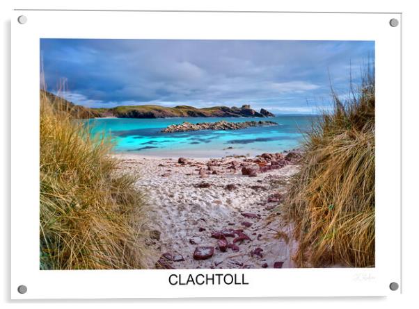 CLACHTOLL beach in Highlands Scotland  Acrylic by JC studios LRPS ARPS