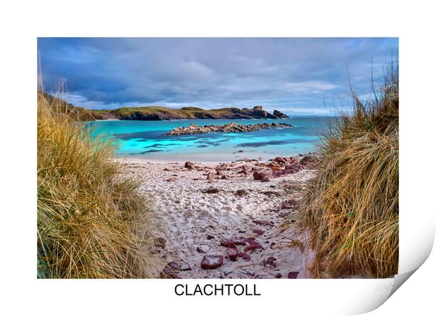 CLACHTOLL beach in Highlands Scotland  Print by JC studios LRPS ARPS