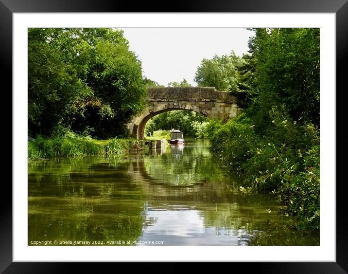 Kennet and Avon Canal Framed Mounted Print by Sheila Ramsey