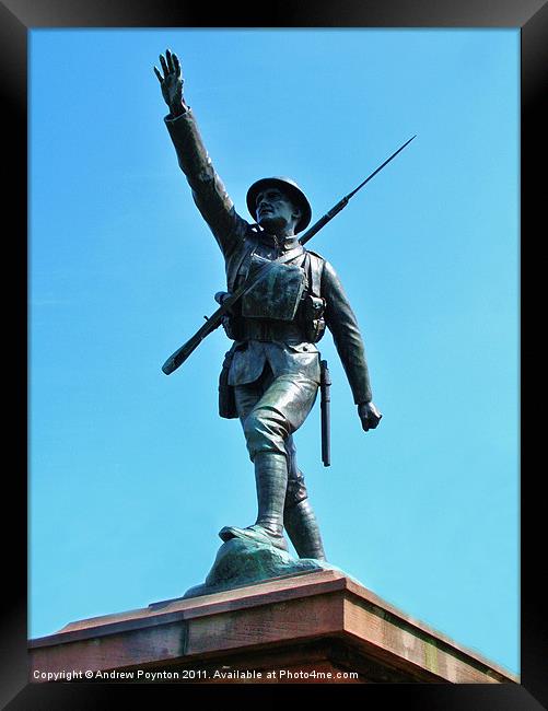 Bridgenorth War Memorial Framed Print by Andrew Poynton