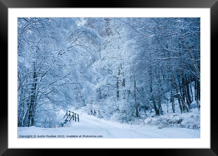 Winter, Glen Nevis, Scotland  Framed Mounted Print by Justin Foulkes
