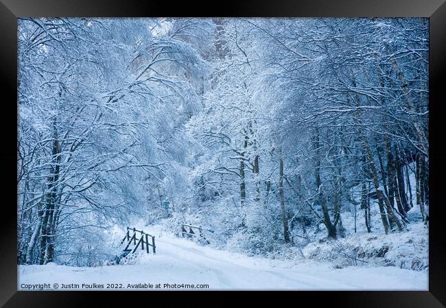 Winter, Glen Nevis, Scotland  Framed Print by Justin Foulkes