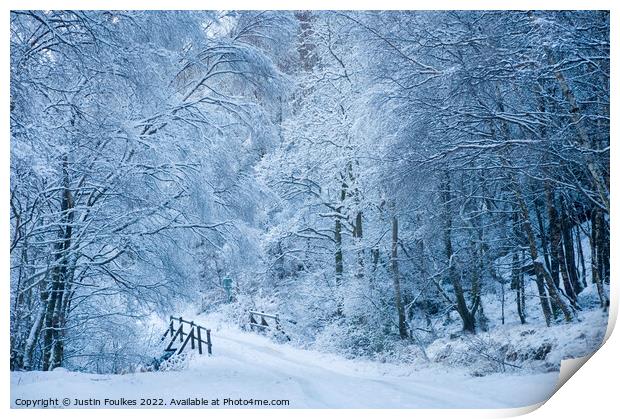 Winter, Glen Nevis, Scotland  Print by Justin Foulkes