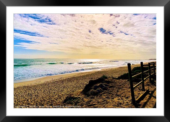  Blouberg Cape Town ocean beach Framed Mounted Print by Timothy Finlan