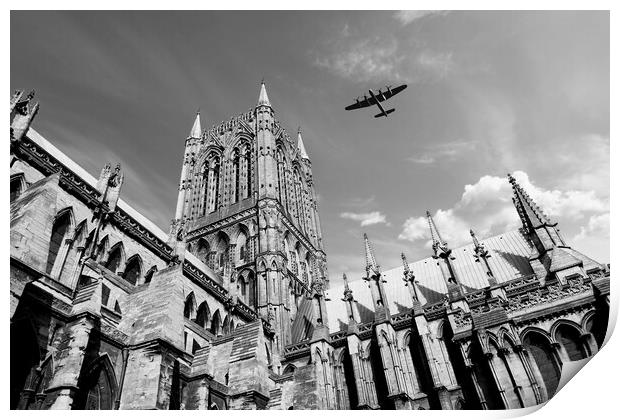 The City Of Lincoln Print by J Biggadike