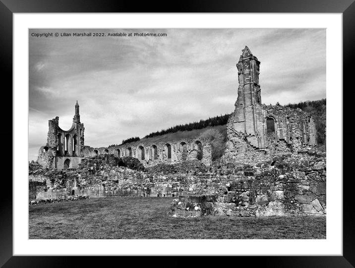 Bylands Abbey Framed Mounted Print by Lilian Marshall