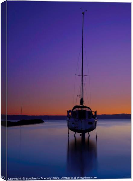 sunset view Canvas Print by Scotland's Scenery