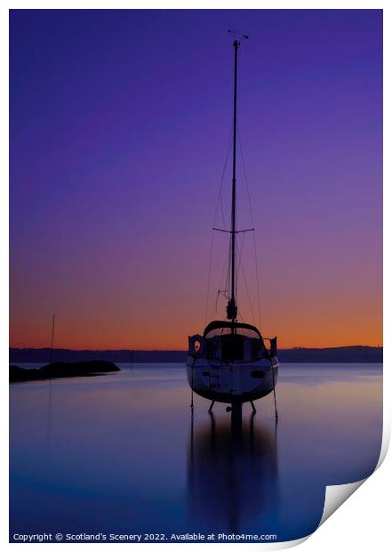sunset view Print by Scotland's Scenery