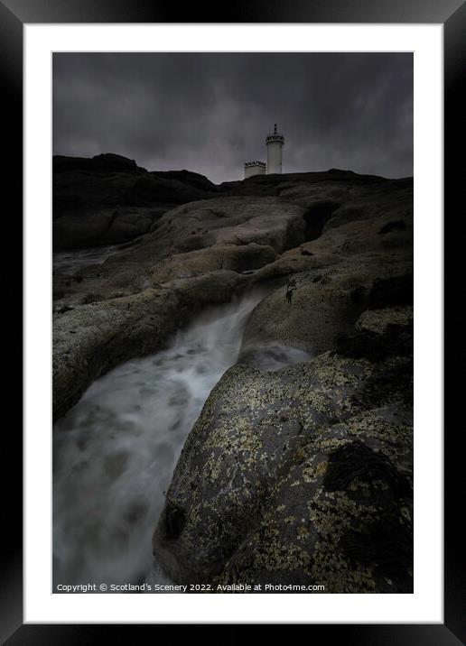 Elie lighthouse, fife, scotland. Framed Mounted Print by Scotland's Scenery