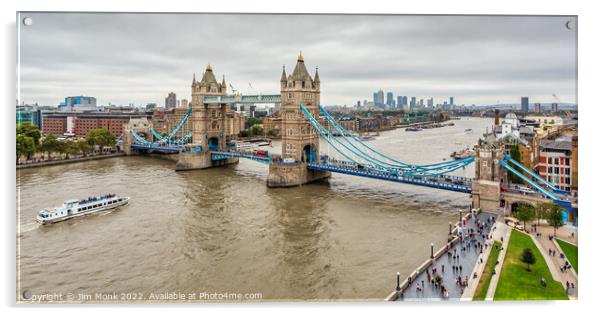 Tower Bridge London Acrylic by Jim Monk