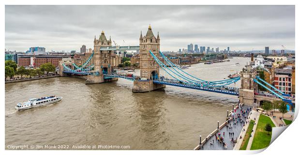 Tower Bridge London Print by Jim Monk