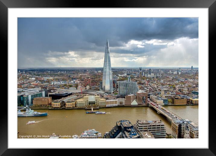 London Skyline Framed Mounted Print by Jim Monk