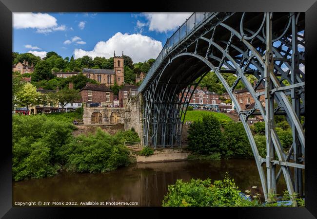 The Iron Bridge, Shropshire Framed Print by Jim Monk