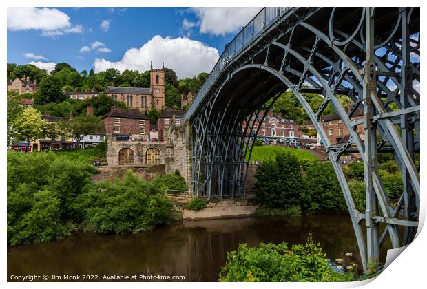 The Iron Bridge, Shropshire Print by Jim Monk