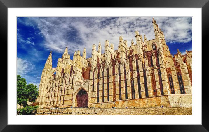 The Magnificent Cathedral Palma Mallorca Framed Mounted Print by Peter F Hunt
