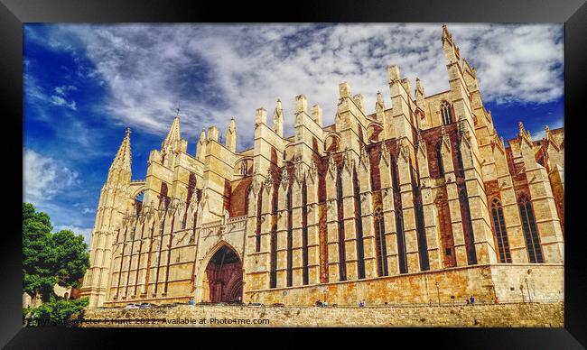The Magnificent Cathedral Palma Mallorca Framed Print by Peter F Hunt