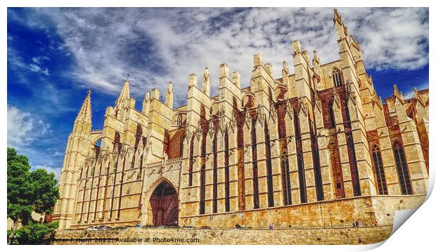The Magnificent Cathedral Palma Mallorca Print by Peter F Hunt