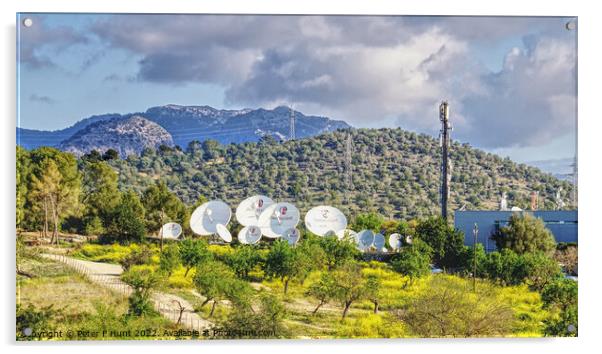 Technology In The Foothills  Acrylic by Peter F Hunt