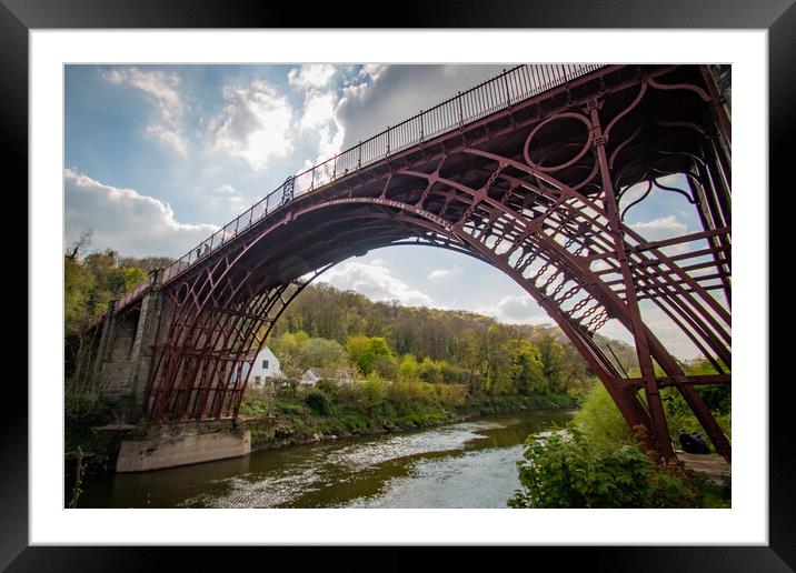 Bridge Over The River Severn Framed Mounted Print by J Biggadike