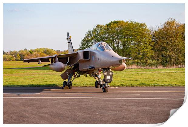 Desert Storm Jaguar GR3 Print by J Biggadike