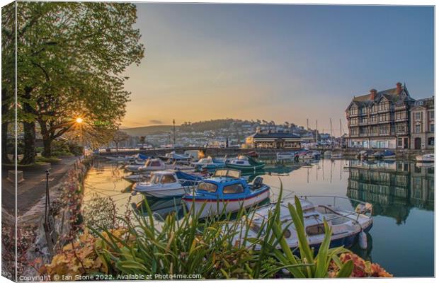 Dartmouth Harbour  Canvas Print by Ian Stone