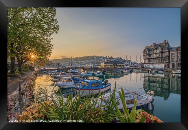 Dartmouth Harbour  Framed Print by Ian Stone