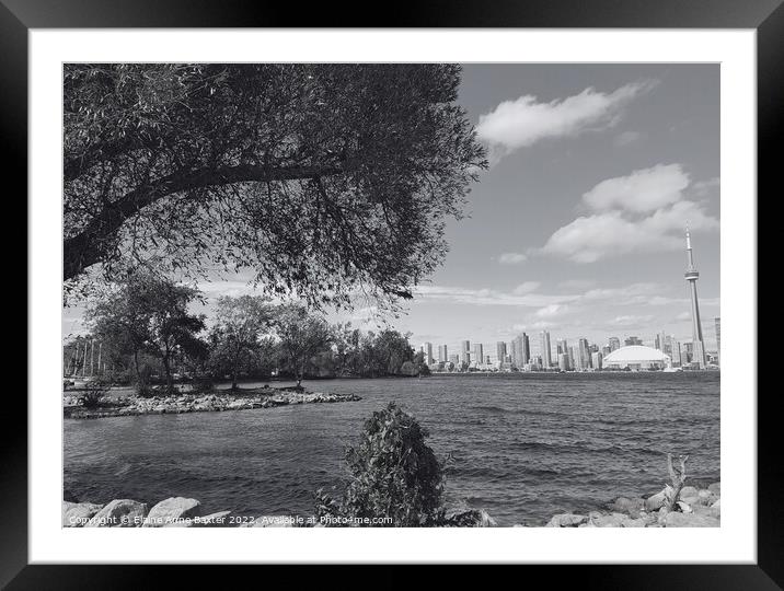 Lake Ontario Toronto Framed Mounted Print by Elaine Anne Baxter