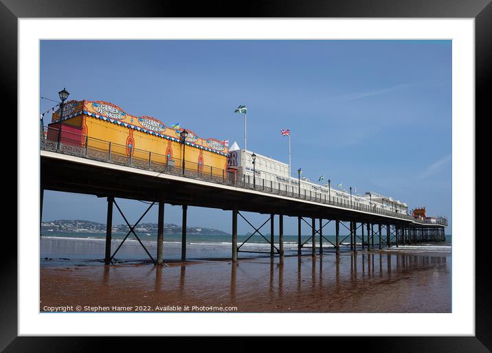 The Pier Paignton Framed Mounted Print by Stephen Hamer