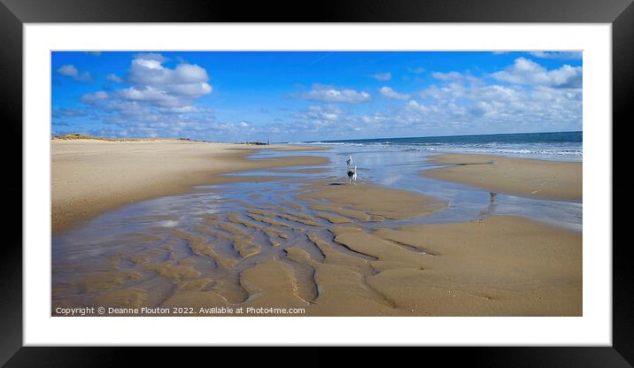 Serenity on the Tide Pool Beach Framed Mounted Print by Deanne Flouton