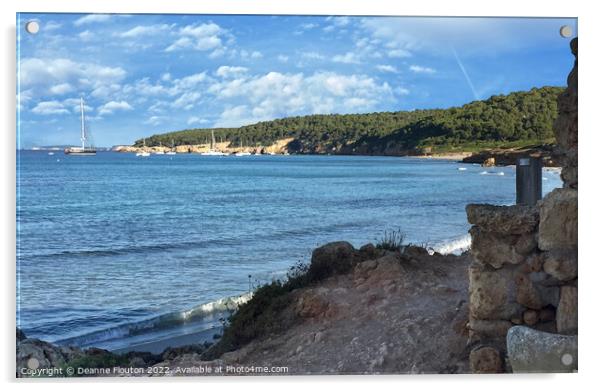 Mediterranean View at San Adeodato Menorca Acrylic by Deanne Flouton
