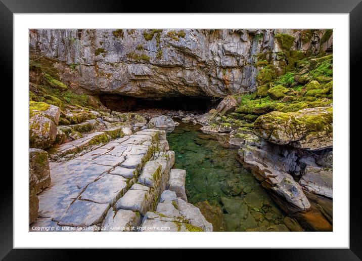 Porth yr Ogof Cave, Brecon Beacons Framed Mounted Print by Dan Santillo