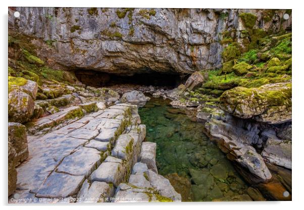 Porth yr Ogof Cave, Brecon Beacons Acrylic by Dan Santillo