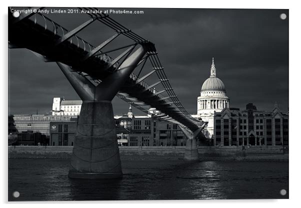 Saint Pauls Cathedral Acrylic by Andy Linden