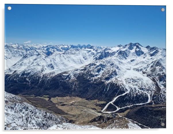 South Tirol peaks Acrylic by Martin Baroch