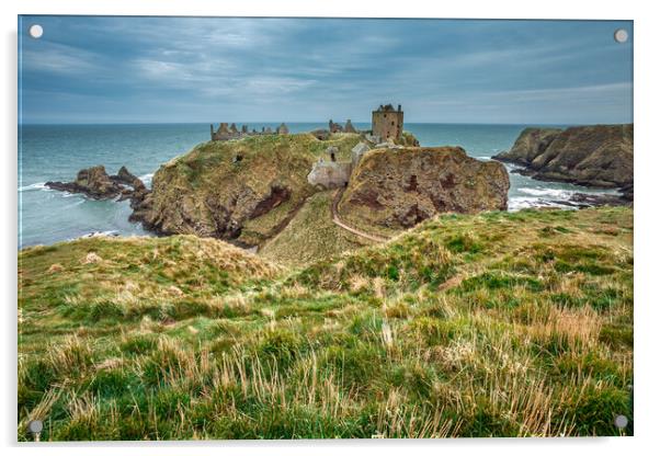 Dunnottar Castle View Acrylic by John Frid