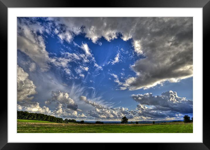 Approaching storm Framed Mounted Print by Gary Eason