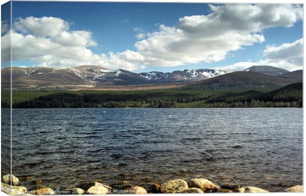 Cairngorm Corries in April Canvas Print by Jamie Green