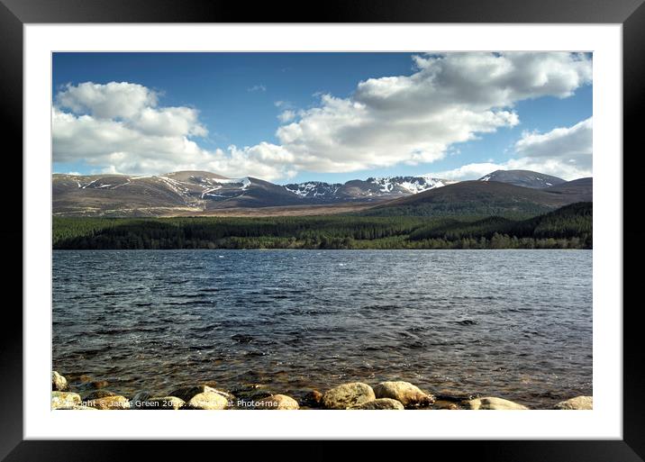 Cairngorm Corries in April Framed Mounted Print by Jamie Green