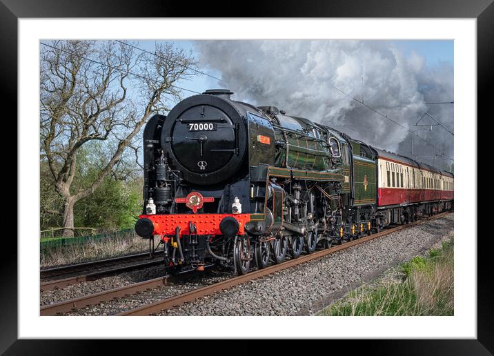 Majestic Britannia Steams Through Stoke Framed Mounted Print by Alan Tunnicliffe