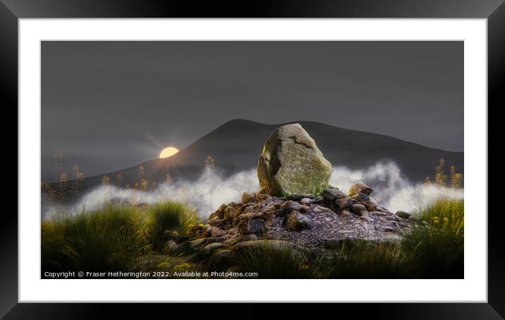 Old Stone o' Clachnadoo  Framed Mounted Print by Fraser Hetherington