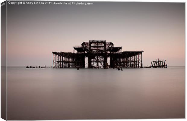 The West Pier at Brighton Canvas Print by Andy Linden