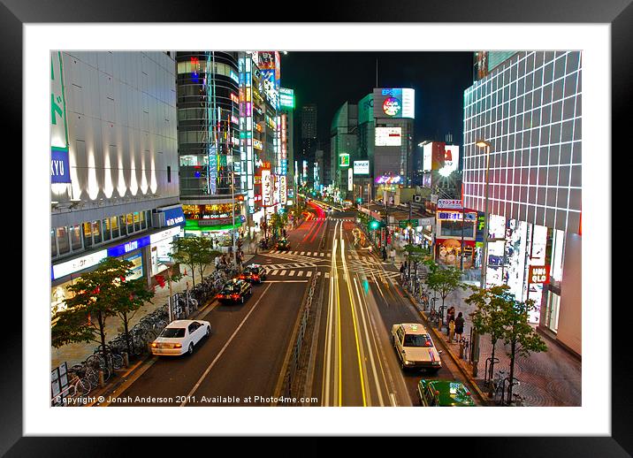 Tokyo Streaks Framed Mounted Print by Jonah Anderson Photography