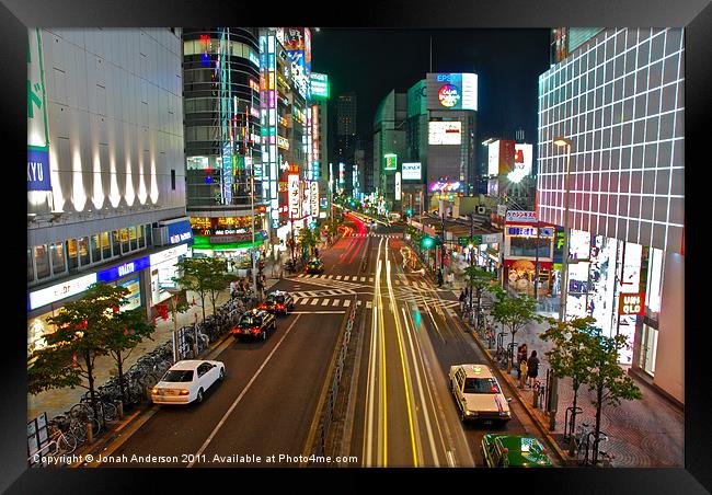 Tokyo Streaks Framed Print by Jonah Anderson Photography
