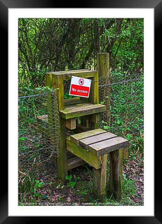 Access No Access Framed Mounted Print by GJS Photography Artist