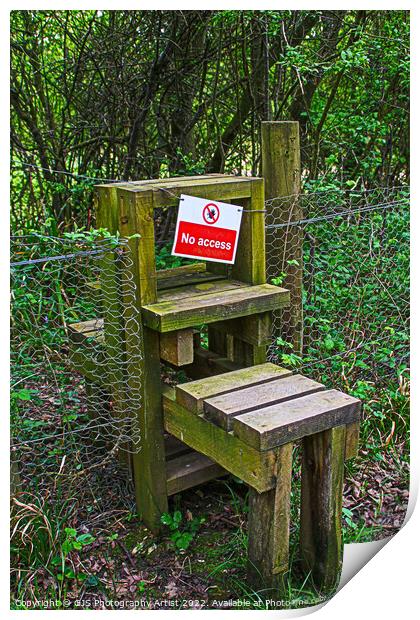 Access No Access Print by GJS Photography Artist