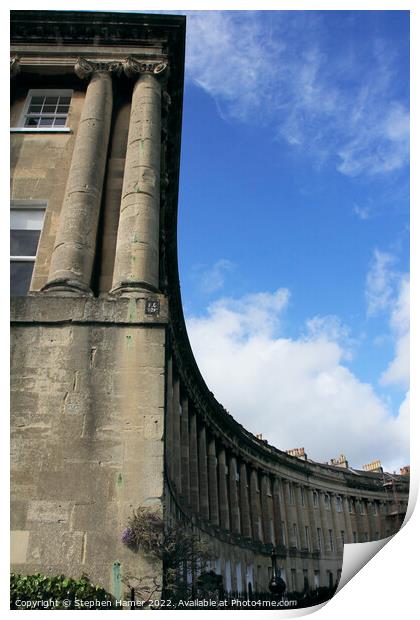 The Royal Crescent in Bath Print by Stephen Hamer